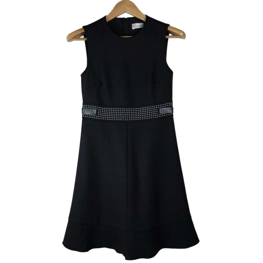 RED Valentino A- Line studded waist Dress